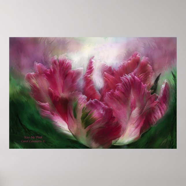 Kiss Me Pink Art Poster/Print Poster (Vorne)