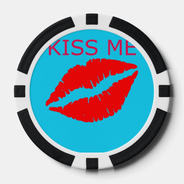Kiss Me Pokerchips (Vorderseite)
