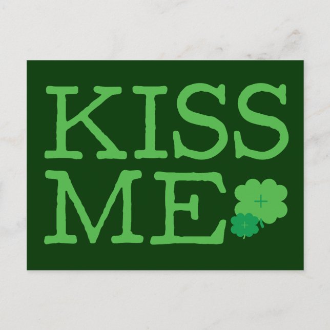 Kiss Me Postkarte (Vorderseite)