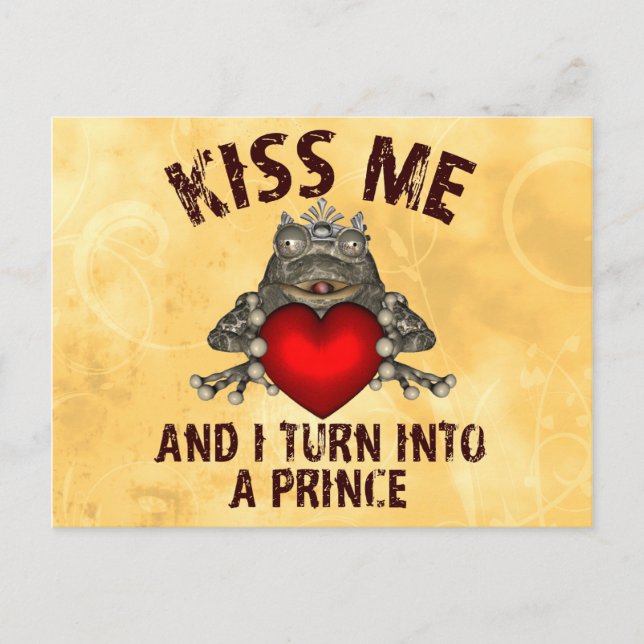 Kiss Me Postkarte (Vorderseite)