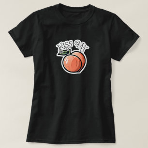 Kiss meine Pfirsichpfirsiche Funny Frucht T-Shirt