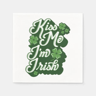 KISS MICH, ICH BIN IRISH / Party Napkins Serviette