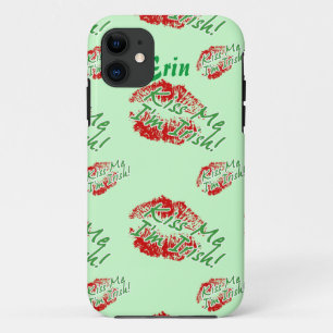 Kiss mir Ich bin Irish Lips (Green) iPhone 5 Fall Case-Mate iPhone Hülle