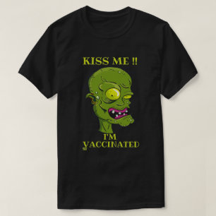 "KISS MIR, ICH BIN VACCINIERT" lustig T-Shirt
