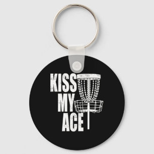 Kiss My Ace Disc Golf Korb - Vatertagsgeschenk Schlüsselanhänger
