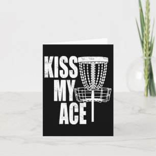 Kiss My Ace Disk Golf Basket - Vatertag Geschenk Karte