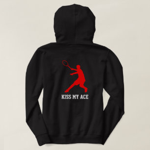 Kiss My Ace Funny Tennis Hoodie für Männer und Jun
