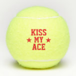 Kiss My Ace Funny Tennisbälle<br><div class="desc">Funny Tennis Bälle, um Ihre Freunde oder Familie zu schenken!</div>