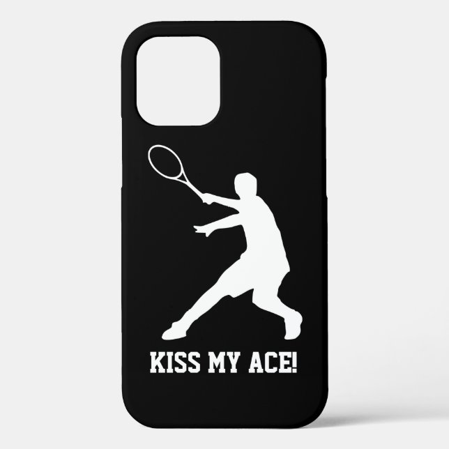 KISS MY ACE lustige Tennisspielerin zitieren perso Case-Mate iPhone Hülle (Rückseite)