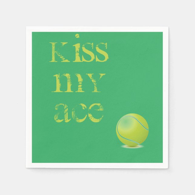 Kiss My Ace Serviette (Vorderseite)