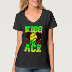 Kiss My Ace Tennis Team Coach Turniere m T-Shirt