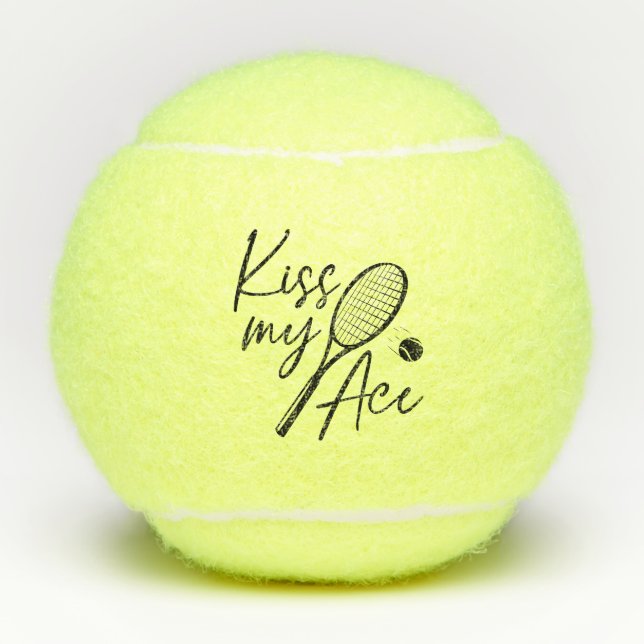 Kiss My Ace Tennisbälle (Vorderseite)