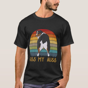 Kiss My Auss Funny Aussie Mama Aussie Owner Retro T-Shirt