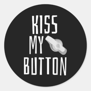 Kiss My Button Fütternd Tube Awareness Tubie G-tub Runder Aufkleber