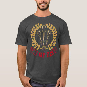 Kiss My Darts Dartboard Bullseye T-Shirt