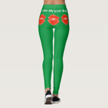Kiss My Irish Hintern Green St Patricks Day Leggin