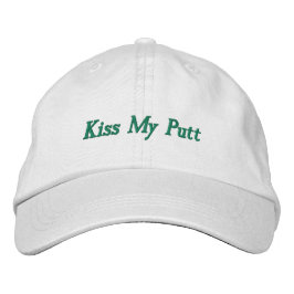 'Kiss My Putt' Verspielter Papa Golf Stil Lustiger Bestickte Baseballkappe