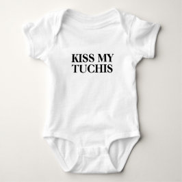 Kiss My Tuchis, Funny Jewish Sprichwort Baby Strampler