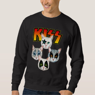 Kiss Niedlich Cat Mama Kitten Cats Rock Sweatshirt