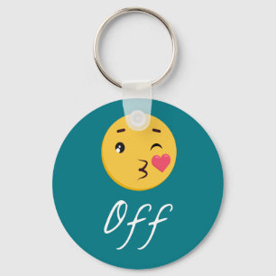 Kiss Off Emoji Funny Trendy Popular Niedlich Schlüsselanhänger