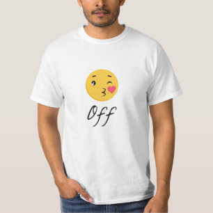 Kiss Off Emoji Funny Trendy Popular Niedlich T-Shirt