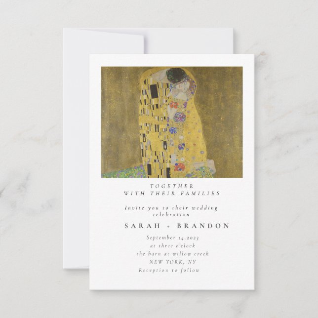 Kiss Old painting Einladung (Vorderseite)