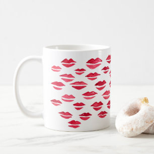 Kiss Painting Pattern Lips Tasse