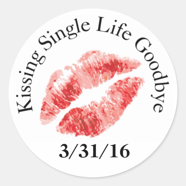 Kiss Single Life Goodbye Stickers (Vorderseite)