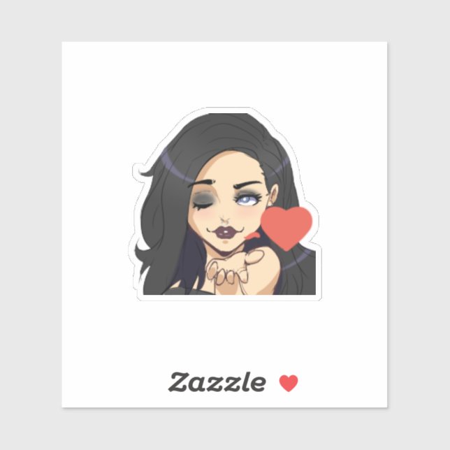 Kiss Sticker (Blatt)