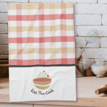 Kiss The Cook Cosy Kitchen Kariert