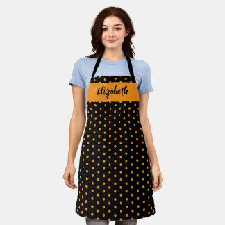 Kiss the Cook Food Koch Kitchen Baker Polka Dots Schürze