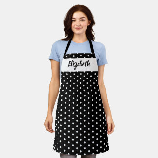 Kiss the Cook Food Koch Kitchen Baker Polka Dots Schürze