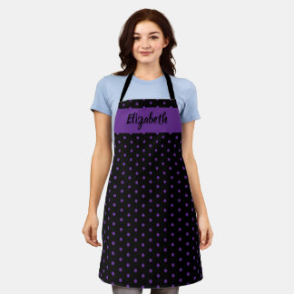 Kiss the Cook Food Koch Kitchen Baker Polka Dots Schürze