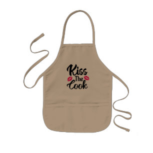 Kiss The Cook, Funny Novelty Gift, Funny Cook Kinderschürze