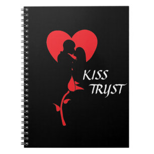 KISS TRYST SPIRAL NOTEBOOK NOTIZBLOCK