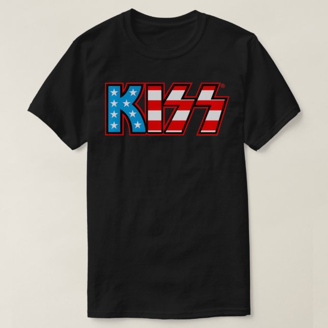 KISS  USA Logo  T-Shirt (Design vorne)