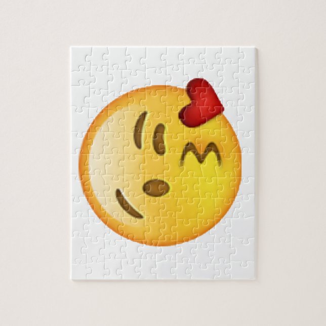 Kiss werfen - Emoji Puzzle (Vertikal)