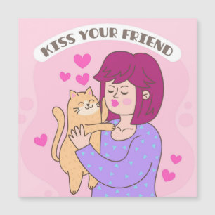 Kiss Your Friend Magnetkarte