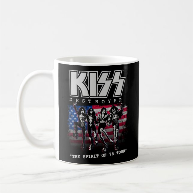 Kiss zerstört den Geist von '76 Kaffeetasse (Links)