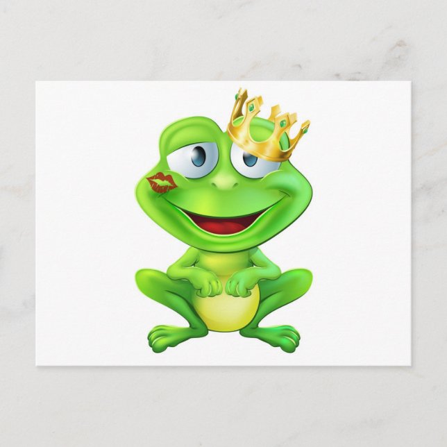 Kissed Froschprinz Postkarte (Vorderseite)