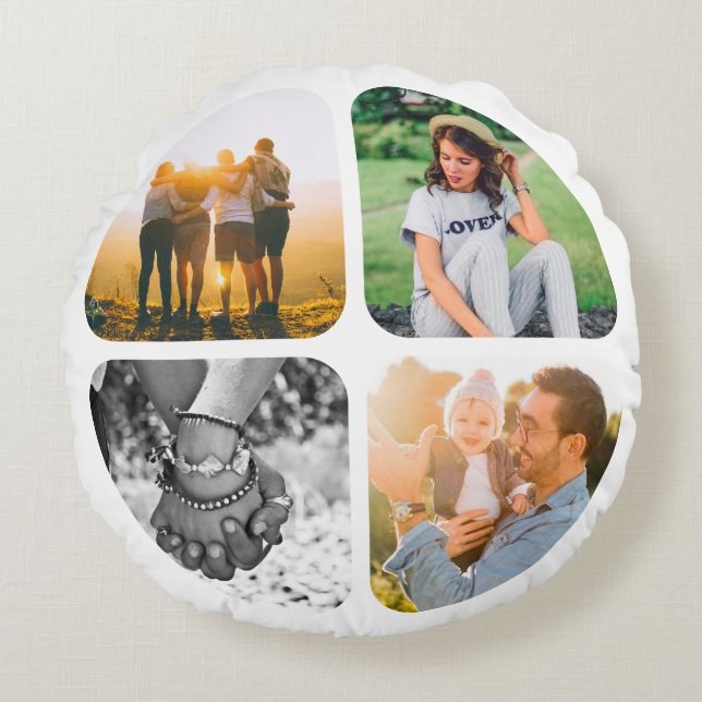 Kissen 8 Foto Doppelseitige runde Vorlage (Vorderseite)