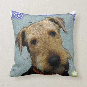 Kissen Airedales Terrier