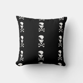 Kissen - Area 51 Totenkopf und gekreuzte Knochen