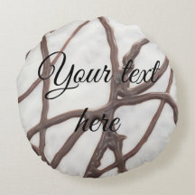 Kissen aus schwarz-weißem Bräunenkuchen