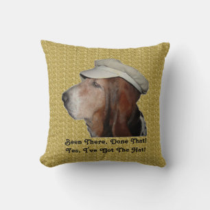 Kissen Basset Hound war dort getan, dass