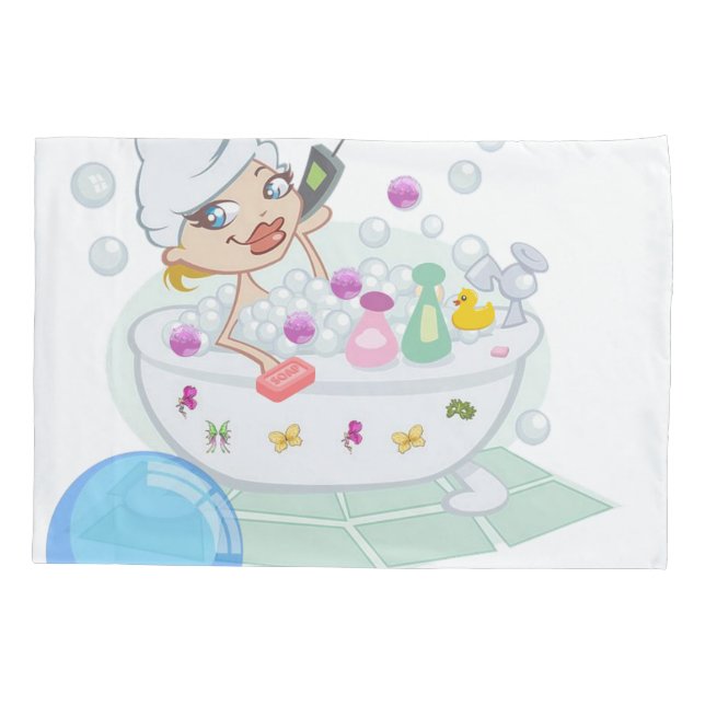 Kissen Case Bubble Bath Kissenbezug (Rückseite)