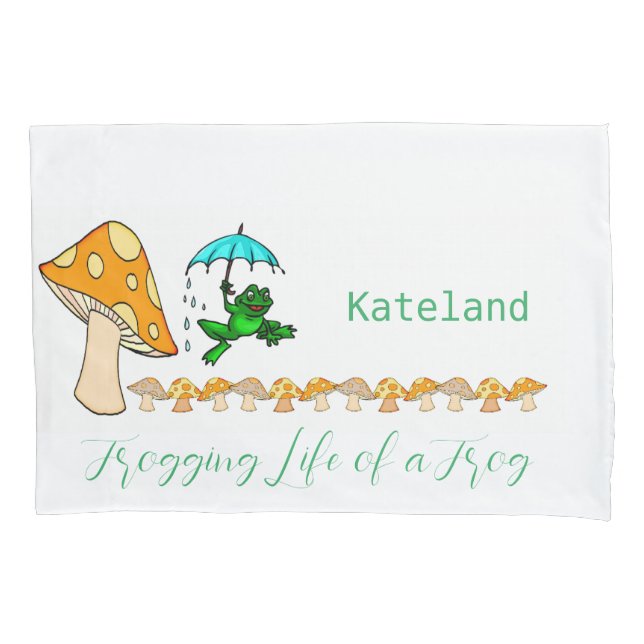 Kissen Case Frogging Leben eines Froschpilzes Kissenbezug (Vorderseite)