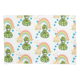 Kissen Case Snake Rainbow Kissenbezug