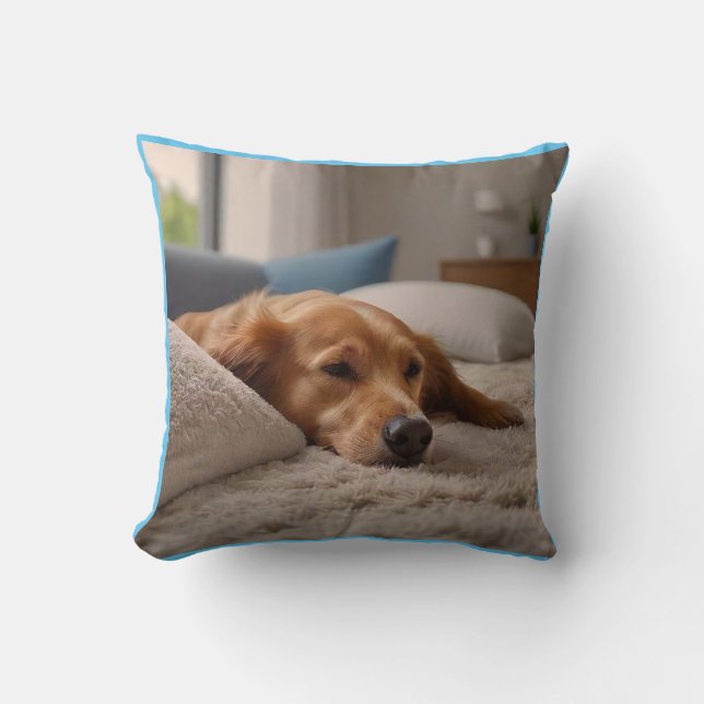 Kissen "Dog's Best Nickerchen Spot" (Vorderseite)