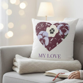 Kissen Edition My Love – Lila Herz